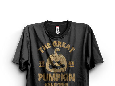 Vintage Great Pumpkin Believer Since 1966 Halloween design halloween design illustration pumkin design since 1966 since 1966 vintage