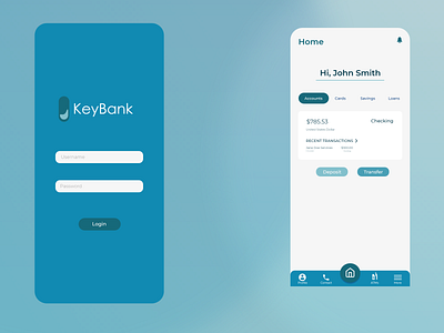 Concept Bank UI app design ui web