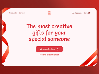 Online Gift Shop Landing Page