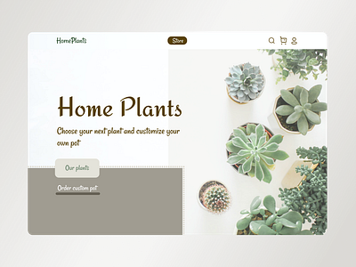 Home Plants Landing Page