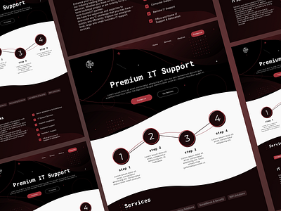 Premium IT Support Concept Website