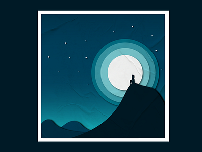 Blue moon design graphic design illustration vector