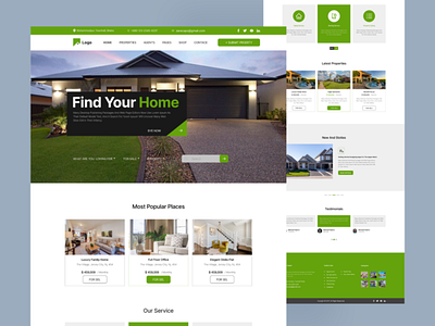 Real estate landing page dailyui landing page real estate