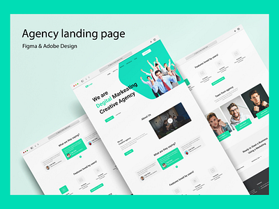 Agency Landing page Design agency dailyui landing page ui userexperience userinterface webdesign