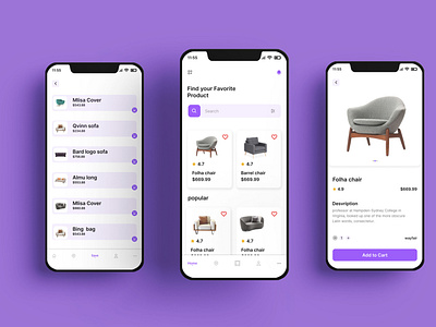 Furniture & Home Decor Mobile App UI UX Design