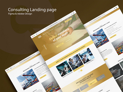 Consulting landing page consulting consulting landingpage landingpage ui ui kit uitrends uiuxdesign