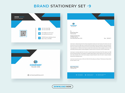 Brand Identity Set and Stationery Design ads banner brand identity branding brandingidentity business business card corporate design flyer template identity letterhead logo minimalist new social stationery vector web banner