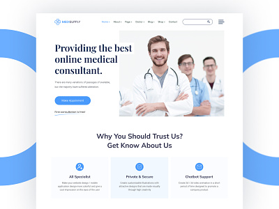 Medical Healthcare Homepage Website