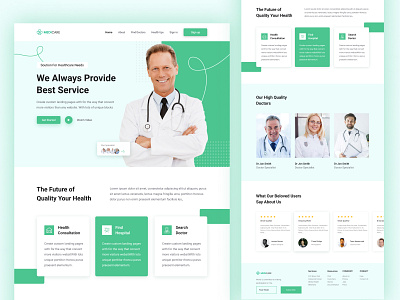 Medical Healthcare Website Landing Page