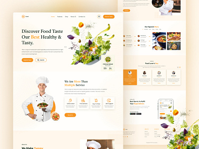 Food Landing Page: Restaurant Order Website Design