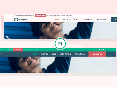 WebStockFinder – Header Template 4