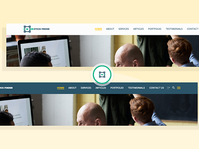 WebStockFinder – Header Template 8 branding design header header design web website
