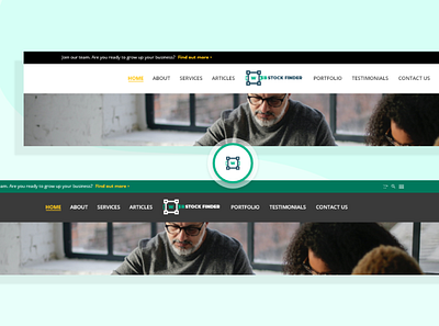WebStockFinder – Header Template 9 branding design header header design ui design uidesign uiux website design