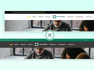 WebStockFinder – Header Template 9