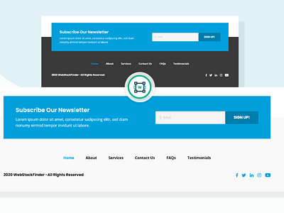 WebStockFinder – Footer Template 2