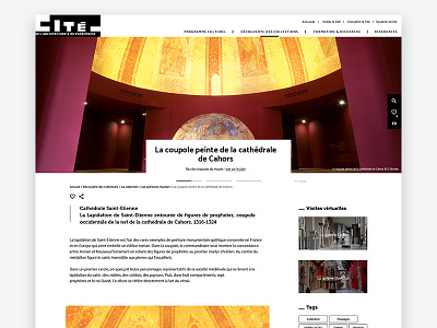 UX/UI design Cité de l'architecture website art design direction ui ux