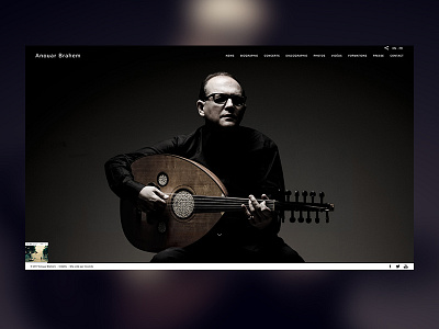 Anouar Brahem - website redesign