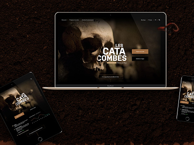 Catacombes - concept site concept design site ui