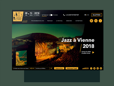 Jazz à Vienne alternative art direction ui ux