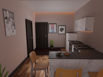 Interior Kitchen Design Anime