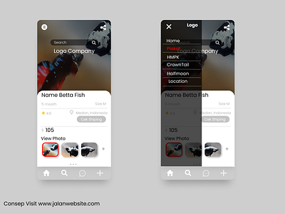 Betta Fish Consep animals bettafish branding mobile app mobile design mobile ui modern uiuxdesign webdesign webdevelopment website builder
