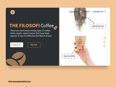 Consept coffee Shop branding coffee coffeesop concept creative uiuxdesign webdesign webdevelopment website builder website design