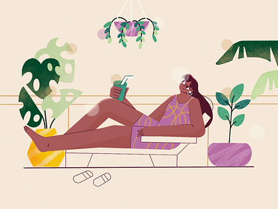 Holiday at Home Illustration