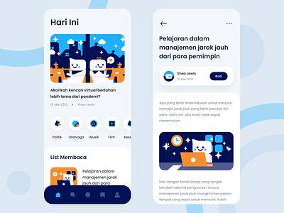 Newspaper App Exploration colour design exploration flat flat design illustration