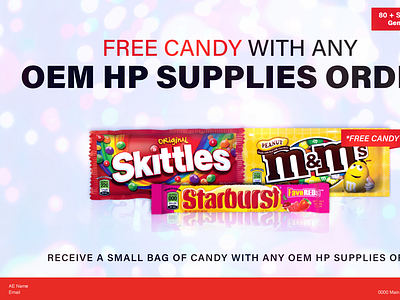 HP OEM CANDY Flyer branding design flyer marketing design promotional design