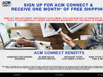 ACM Connect Flyer branding flyer marketing design promotional design