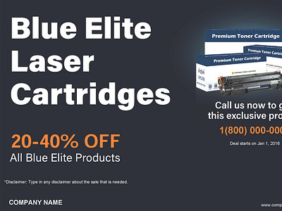 Blue Elite Sale Flyer