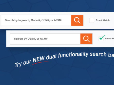 ACM - New Search Option design website update
