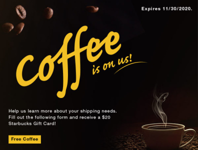 AirSaver - Free Coffee Promo branding marketing design promotional design