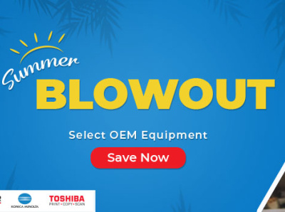 OEM Summer Blowout branding design marketing design promotional design