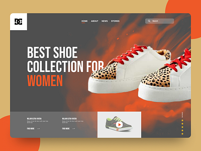 Women Shoe Store branding dashboard design fashion fashion brand fashion design fashion illustration graphic design illustration landing page design online shopping shoes store store trending trendy design ui ui design uidesign ux uxdesign