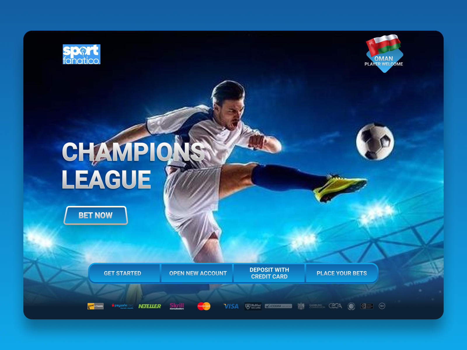 Sports Fanatico Landing page by Usama Zia on Dribbble