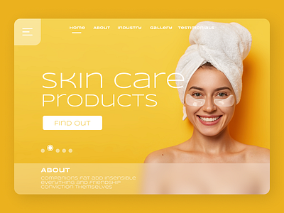 Skin care landing Page
