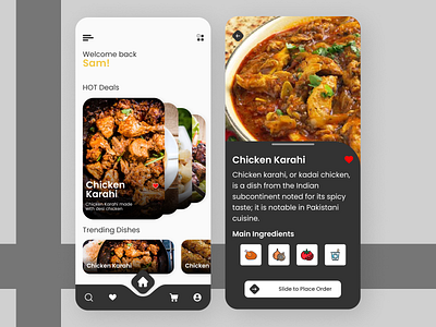 Food Delivery - Concept android branding design fashion fashion illustration food graphic design illustration iphone landing page design logo minimal minimalist mobile app mobile ui trendy design ui ui ux