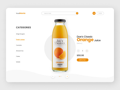 Food Mania - Landin Page 3d design detail page ecommerce fashion food landing page landing page design product design product design landing page shop shopify trendy trendy design ui uiux ux uxui web app design website design