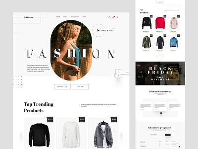 Fashion Landing Page design fashion landingpage responsive shopify ui ui design uidesigh uiux ux ux design uxdesign webdesign website workflow