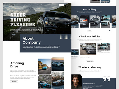 BMW- Company Landing Page blogs book clients design figma ideas landing page landingpage trendy design ui uiux ux website