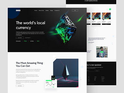 NFT landing page currency digital digital business fashion landing landing page landingpage mens fashion nft trendy design ui ui design ux ux design web design website