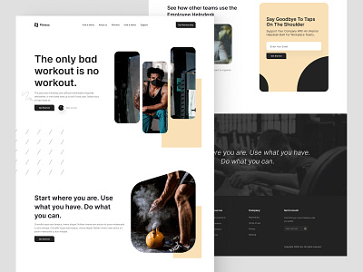 Fitness Landing page coach fashion fitness gym landing landing page landingpage muscles trendy ui uiux ux web landingpage website website design