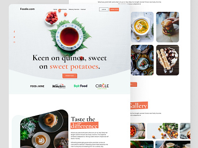 Food Landing Page agency branding concept design fashion figma food idea landing page landing page design landingpage online technology trendy trendy design ui ui design ux web design website