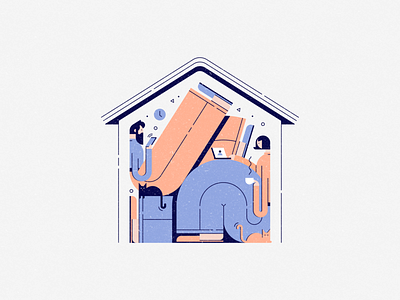 Quarantine animation cartoon character characterdesign corona flat icon illustration minimal quarantine ronen cohen staythefuckhome vector