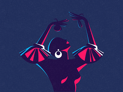 Flamenco Dancer animation character design flamenco flamenco dancer illustration minimal ronen cohen spain spanish vector