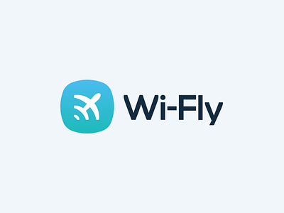 Wi-Fly Logo fly icon logo logo design logo design branding logo designer logodesign typography wifi