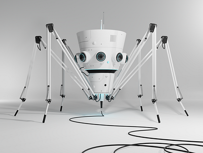 Spyder 3d ai alian animation blender character robot robotics scifi spider