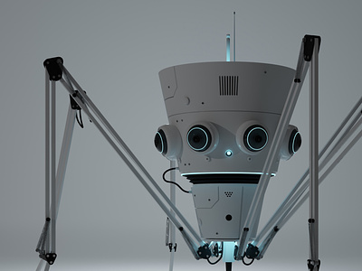 Spider Bot 3d ai alien animation blender character motion graphics render robot robotics scifi space