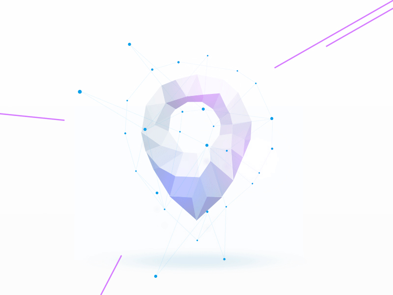 Deep Instinct brain branding design icon illustration location origami shield ui ux vector